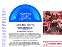 Tablet Screenshot of normanmusicinstitute.com